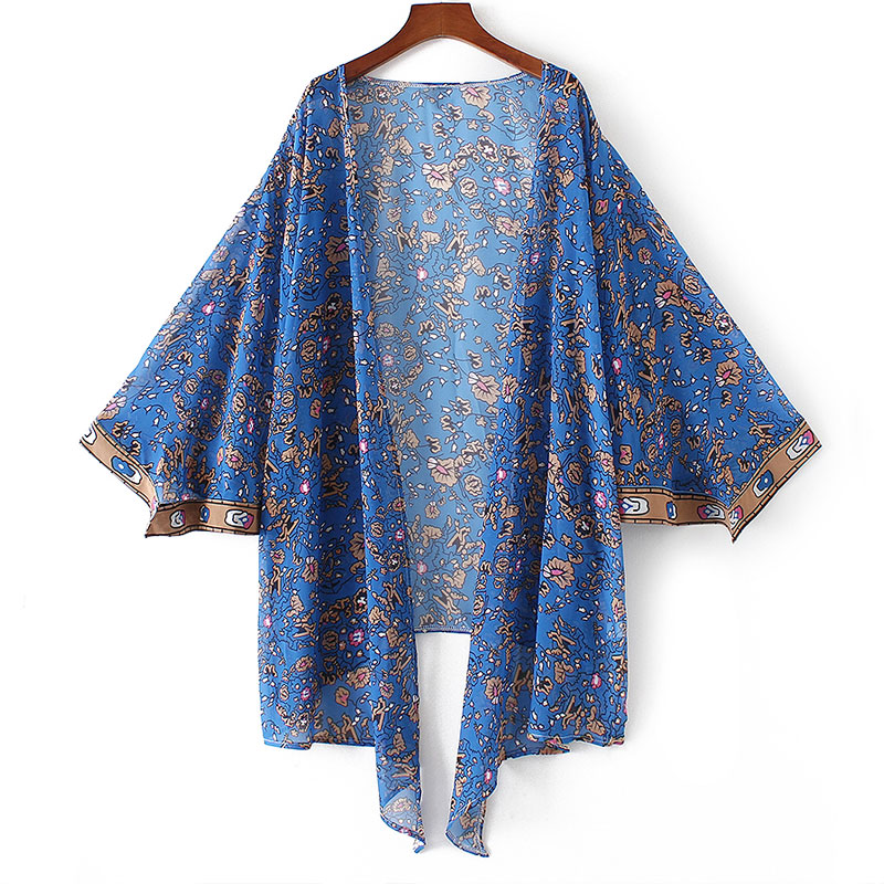 Smuk kimono i harmonisk farvesammensætning - Design nr. k47